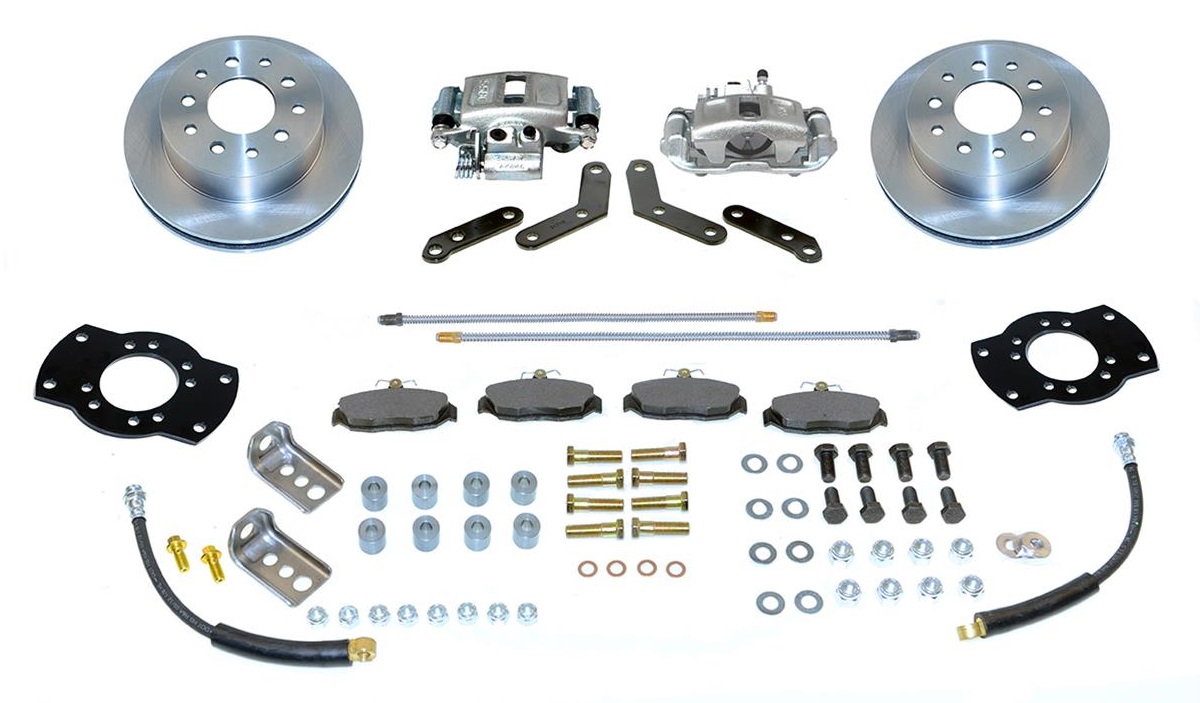 Rear Drum-Disc Brake Conversion Kit Raw Calipers 91-04 Dakota